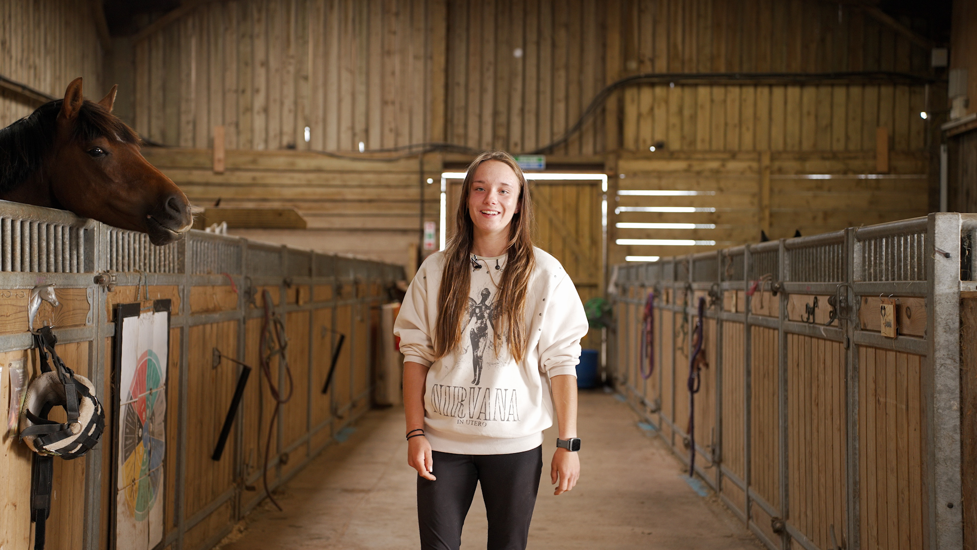 Eat Sleep Ride — Nina in the stables