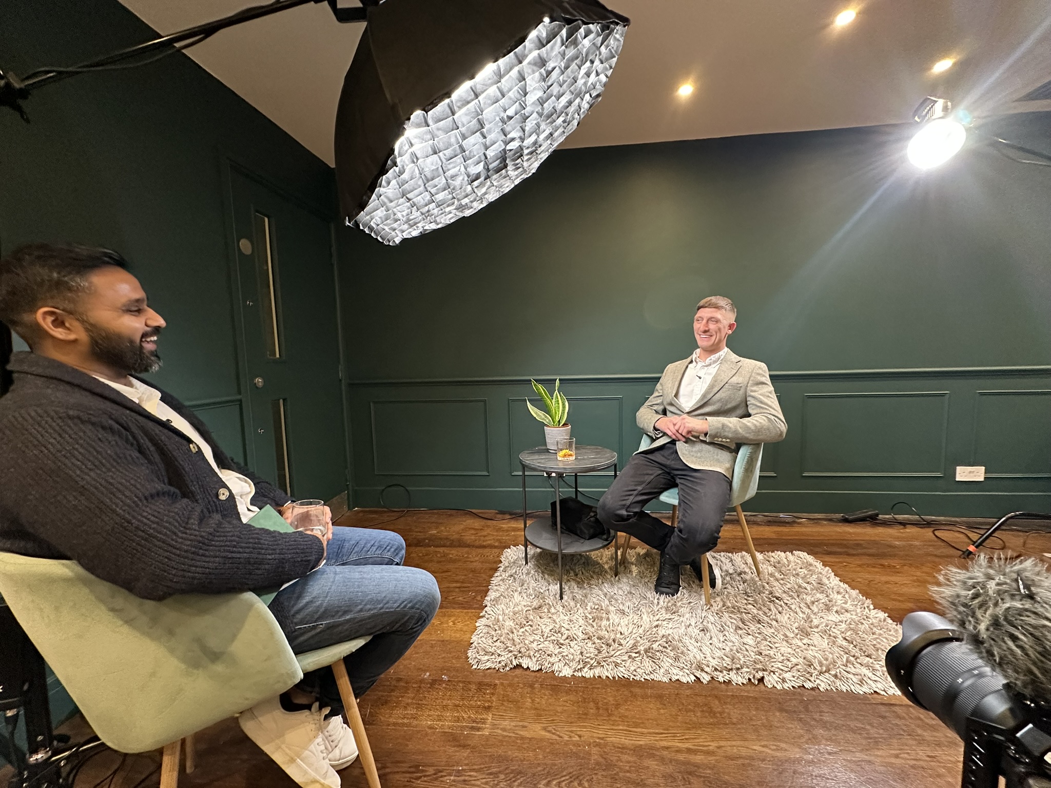 Founder Stories recording session at IdeaFest